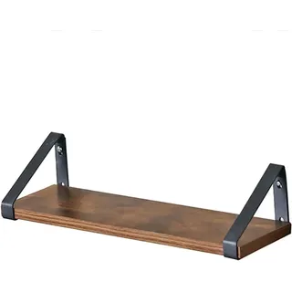 Vasagle Wandregal 40 cm x 12 cm x 11 cm Braun-Schwarz