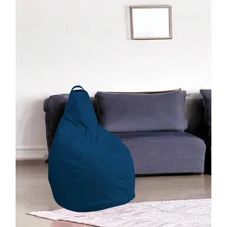 Talamo Italia Pouf Abdog, Mehrzwecksessel, Sitzsack, Hockerhocker, Italy, 90x90 h120 cm, Blau