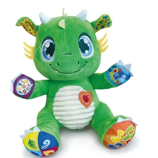 Clementoni-Mon Copain Le Dragon-Peluche interaktives Spielzeug für Babys, französische Version, 6 Monate und mehr, 52506, Mehrfarbig