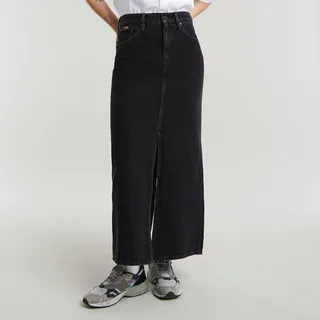 G-STAR Maxirock "Viktoria Long Skirt wmn" im Jeans-Look, worn in schwarz obsidian