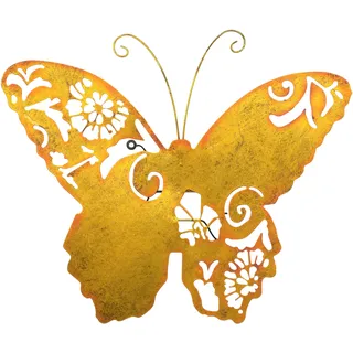 pajoma Wanddekoobjekt »Wanddekoration« Großer Schmetterling in gold, goldfarben
