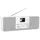 DIGITRADIO 371 CD BT - Stereo Digitalradio (DAB+, UKW, CD-Player, Bluetooth, Farbdisplay, USB, AUX, Kopfhöreranschluss, Kompaktanlage, Wecker, 10 Watt, Fernbedienung), Weiß