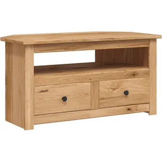 vidaXL TV-Eckschrank 93 x 49 x 49 cm Braun Massivholz