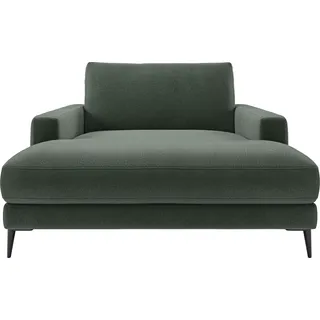 Home Affaire Chaiselongue »Downtown Loungemöbel zum Relaxen, B/T/H: 132/170/84 cm«, auch in Bouclé, Cord und Easy care - leicht mir Wasser zu reinigen, grün