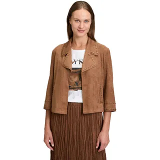 Betty Barclay Jackenblazer Kunstleder-Jacke mit Nieten 38