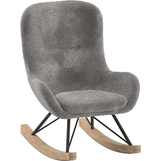 Vipack Kinderschaukelstuhl Rocky 55 x 69 x 65 cm Buche lackiert grau