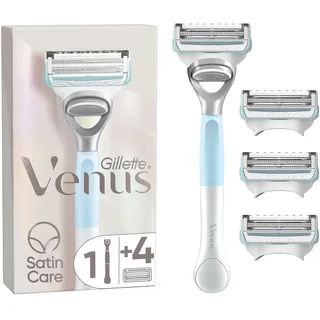 Gillette Venus Rasierer Damen für den Intimbereich, Damenrasierer mit 4 Ersatzklingen, Intimrasierer für Frauen hilft, die Haut vor Irritationen zu schützen