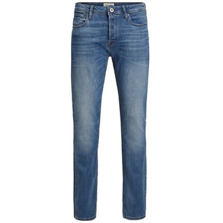 JACK & JONES Slim-fit-Jeans Tim Straight Legs Slim Fit Flat Front Tim ORIGINAL, Farben:Blau-2, Größe w32_L30, Blau