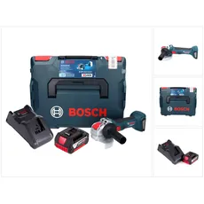 Bosch Professional, Winkelschleifer, Bosch GWX 18V-7 Professional Akku Winkelschleifer 18 V 125 mm Brushless X-LOCK + 1x Akku 5,0 Ah + La (125 mm)