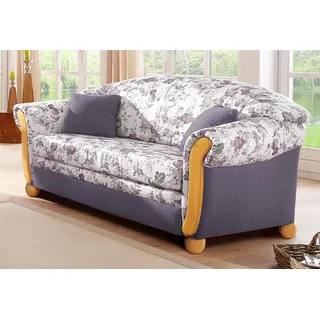 Home Affaire 2-Sitzer »Milano, Schlafsofa im Landhaus-Stil, bequem, Liegefläche 188/124cm« mit Bettfunktion, lila