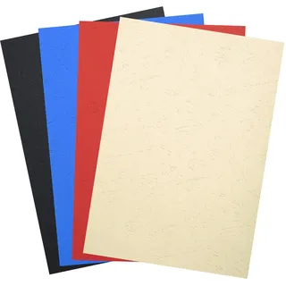 Exacompta 2789C 100er Pack Einbanddeckel DIN A4 für Bindesysteme Forever aus Recycling-Karton farbig sortiert. Geeignet zur Verwendung mit Serodo-Bindern, Kunststoffringen, Metallringen und mehr