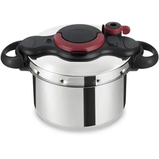 Tefal Clipso Minut Easy 22 cm 6 l Edelstahl bunt