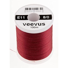 VEEVUS Unisex-Adult E11 Threads-8/0, Claret, 8/0