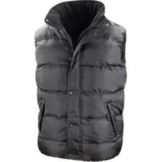 Result Core Nova Lux Herren Winterweste / Steppweste, wasserabweisend, winddicht FK611 (L) (Schwarz) - Schwarz