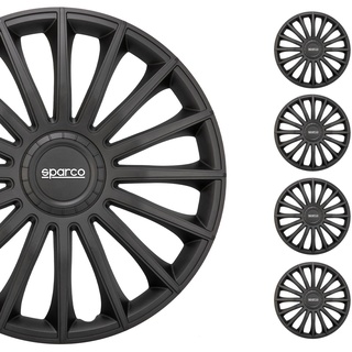 Sparco Satz Sparco Radzierblenden Treviso 16-Zoll Schwarz