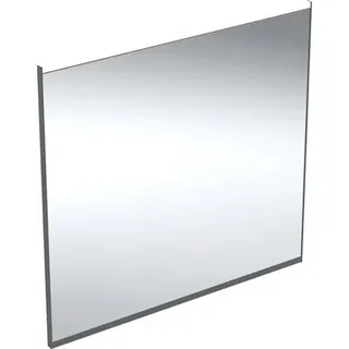 Geberit Option Plus Square Lichtspiegel, direkte und indirekte Beleuchtung, Breite 75 cm, 502.782.14.1, Farbe: schwarz matt / Aluminium eloxiert