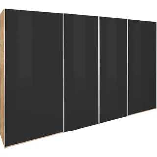 WIMEX Schwebetürenschrank Level by fresh to go 350 x 216 x 0 cm grau