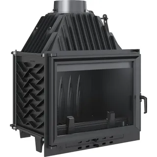 Kamineinsatz Gusseisen KRATKI ZUZIA ECO 12 kW Ø 180 - Schwarz