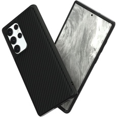 RhinoShield Case kompatibel mit [Samsung Galaxy S22 Ultra] | SolidSuit - Stoßdämpfende & schlanke Schutzhülle mit Premium Finish - 3.5 Meter Fallschutz - Karbonfaser Textur