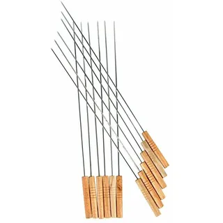 12er Set BBQ Grillspieße 48cm Schaschlikspieße Fleischspieße Schaschlik Spieße