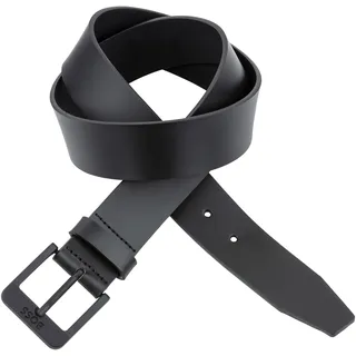 Ledergürtel BOSS "Jemio-B_Sz40", Herren, Gr. 105, schwarz (schwarz 001), Rindsleder, unifarben, Gürtel Ledergürtel, mit BOSS-Prägung im Metall
