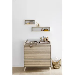 PAIDI Wickelkommode »EEFJE in Beige, 3 Schubladen mit Soft-Close, verschiedene Ausführungen« bis 50 kg langlebige Kommode, geprüfte Sicherheit, Wickeltisch aus Holz 95 cm, beige