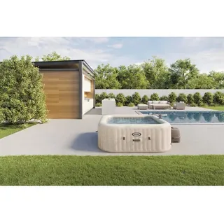 Intex PureSpa Chevron Deluxe 175 x 175 x 71 cm Beige