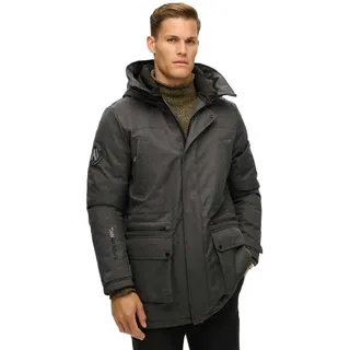 Superdry City Tweed Jacke - Grey Herringbone - M