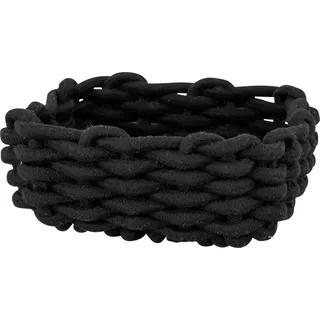 Schöner Wohnen Badkorb Melara M Schwarz aus Cotton Rope