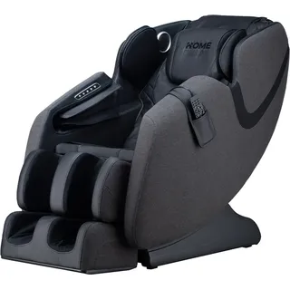 HOME DELUXE Massagesessel MARINO mit Premium Webstoffpolsterung Anthrazit - 135,4 x 73,5 x 103 cm | 6 Massageprogramme, mit Textilpolsterung, Zero-Gravity - Grau