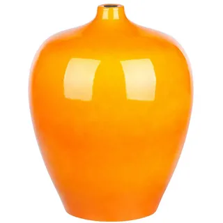 Beliani Blumenvase Terrakotta orange Terrasa , Stein , Mode , 37 cm , Dekoration, Vasen, Keramikvasen