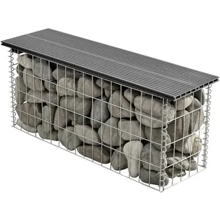 pro.tec Gabionenbank 100 x 45 x 30 cm