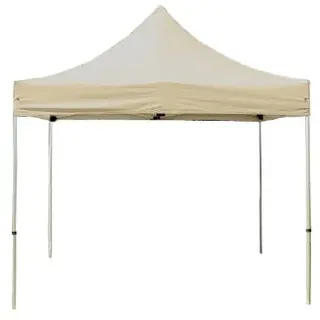 TOOLPORT 3x3m Aluminium Faltpavillon, ohne Seitenteile, creme - Creme