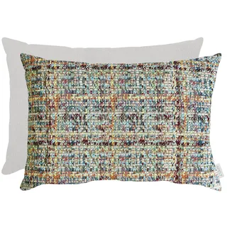 Kissenhülle APELT "Chalet", zartes rose, gelb, mint, B:41cm H:0,5cm L:61cm, Mischgewebe, Bezug: 35% Polyacryl, 35% Polyester, 20% Baumwolle, 10% Wolle, Kissenbezüge, Kissenhülle, Rückseite Strukturuni / Wendekissen