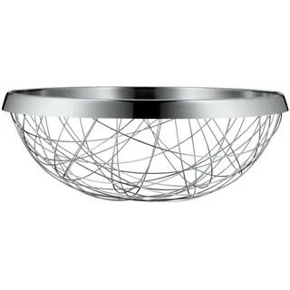 WMF Chaos Obstkorb groß 30 cm, dekorative Obstschale, Brotkorb, Cromargan Edelstahl poliert