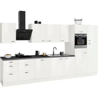OPTIFIT Küchenzeile Cara 400 cm weiß