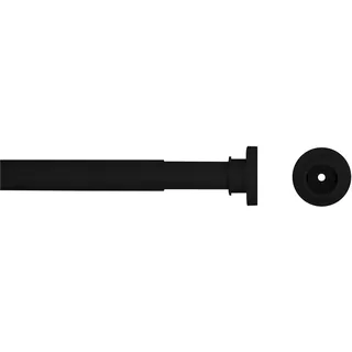 Sealskin Teleskop Duschvorhangstange 80-130 cm, Klemmstange aus Aluminium für Dusche und Badewanne, Farbe: Schwarz, Durchmesser: 28 mm, Montage ohne Bohren