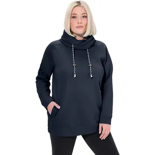 Ulla Popken Damen große Größen, Sweatshirt Marine 42-44