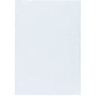 Hochflorteppich , Weiß , Textil , Uni , rechteckig , 100x200 cm , Oeko-Tex® Standard 100 , für Fußbodenheizung geeignet, schmutzabweisend, für Hausstauballergiker geeignet, lichtunempfindlich, antistatisch, pflegeleicht, strapazierfähig, leicht zusammenrollbar , Teppiche und Böden, Teppiche, Hochflorteppiche & Shaggys