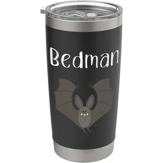Bedman Fledermaus Nachthemd Schlafanzug Pyjama Doppelwandiger Edelstahl-Thermobecher