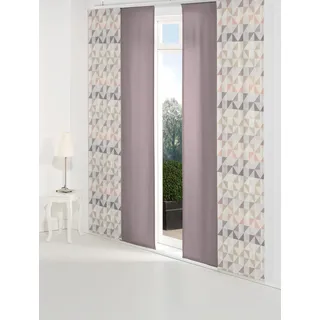 Wirth Schiebegardine »Berlare« Paneelwagen 1 Stk. tlg. Inkl. Montagezubehör, rosa