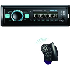 M.I.C.DR-9 : DAB+ Autoradio mit Bluetooth Music Freisprecheinrichtung I FM Radio I 1A Smartphone Ladefunktion I microSD USB AUX IN (ipod) I integriert mikrofon I Lenkrad Fernbedienung I 1 DIN mp3 WAV