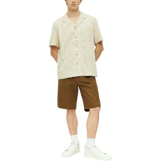 s.Oliver Hawaiihemd Sommerhemd in floraler Optik, beige aop