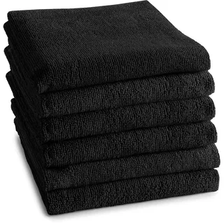 Geschirrtuch DDDDD "Küchenhandtuch Logo, aus 100% Baumwolle, 50x55 cm", schwarz, B:50cm L:55cm, 100% Baumwolle, Geschirrtücher, Geschirrtuch, Küchentuch aus weicher Frottee, sehr saugstark und langlebig