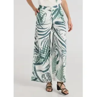 Victorio & Lucchino, V&L für Damen. 300168116 Grüne Palazzo-Chinohose (36), Lässig, Viskose