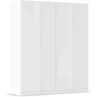 Rauch Möbel Monostar, Drehtürenschrank, Kleiderschrank, Kleiderschränke, Garderobe, Schrank mit Stauraum, 4-türig, Farbe Alpinweiß, 181x210x54cm