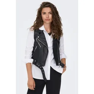 Only Onlvera Faux Leather Waistcoat OTW (15239240) black