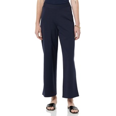 Amazon Essentials Damen Kurz geschnittene Schlupfhose mit weitem Bein, Marineblau, S