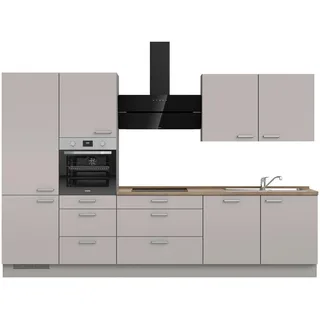 Nobilia Küchenzeile Touch II 330 cm grau