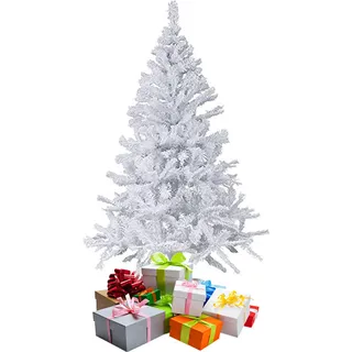 Weihnachtsbaum 120 cm m inkl Ständer Weiß - Weiß